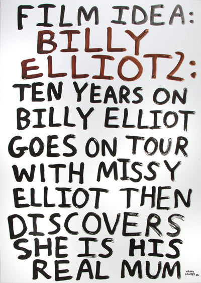 Film Idea: Billy Elliot 2 (Original) Art Print by Babak Ganjei - Art Republic