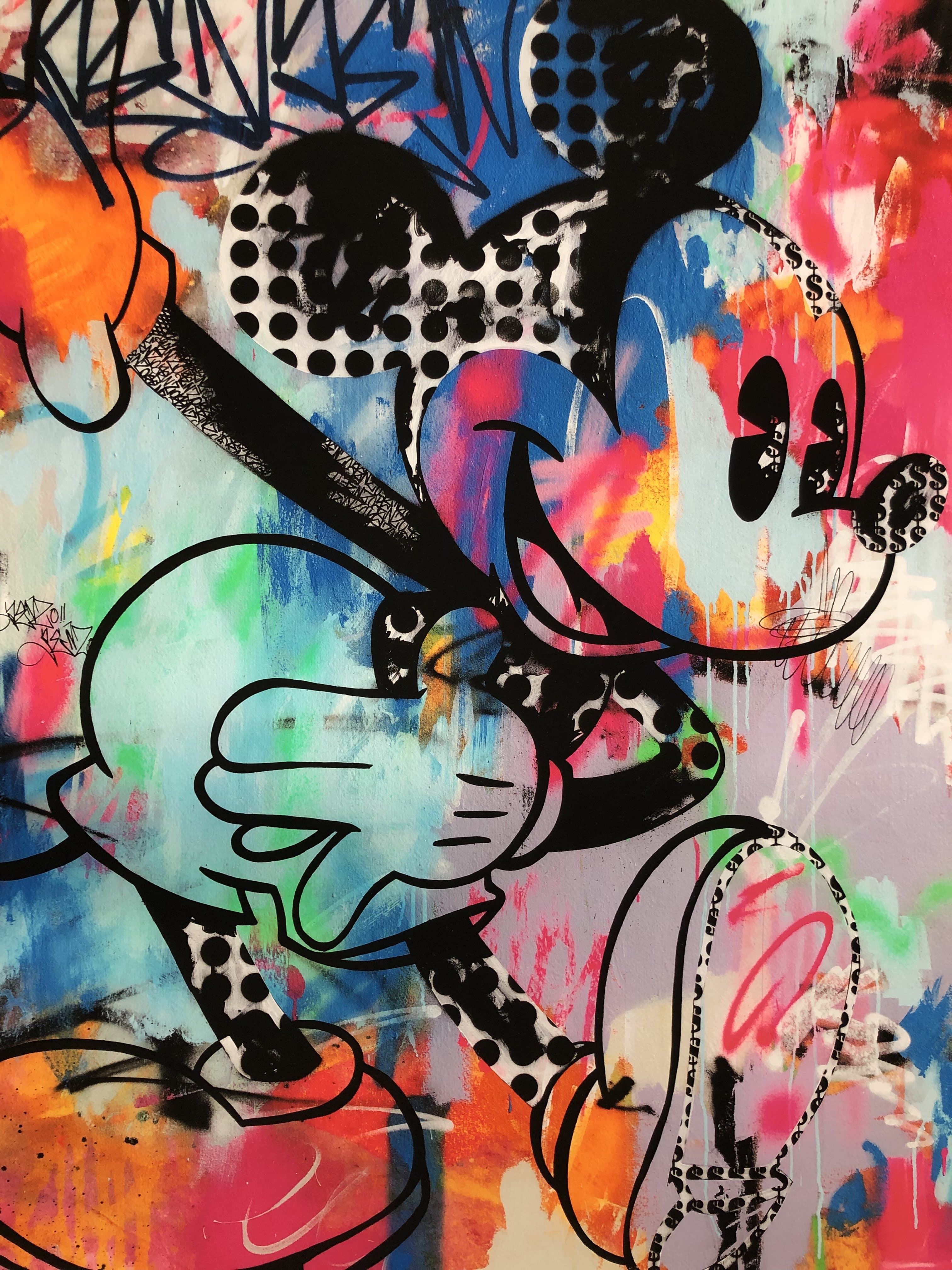 Graffiti Mickey Enlarged
