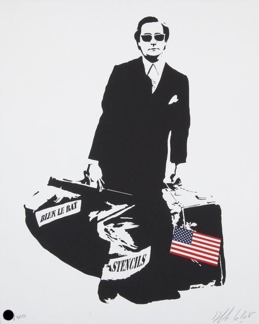 The Man Who Walks Through Walls (U.S Flag), 2008 Enlarged