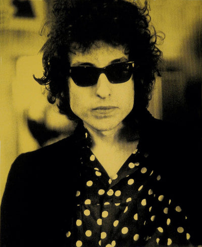 Bob Dylan - Gold Art Print by David Studwell - Art Republic