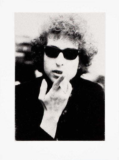 Bob Dylan - Silver Art Print by David Studwell - Art Republic