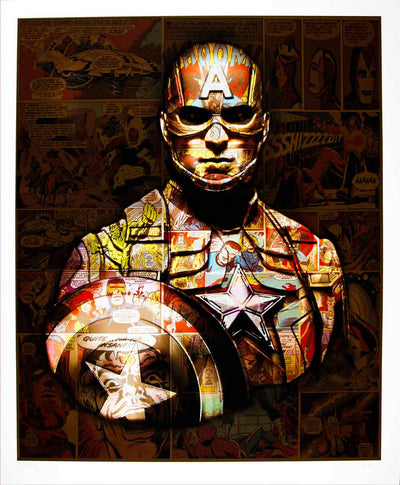 Captain America, 2017 Art Print by Dirty Hans - Art Republic