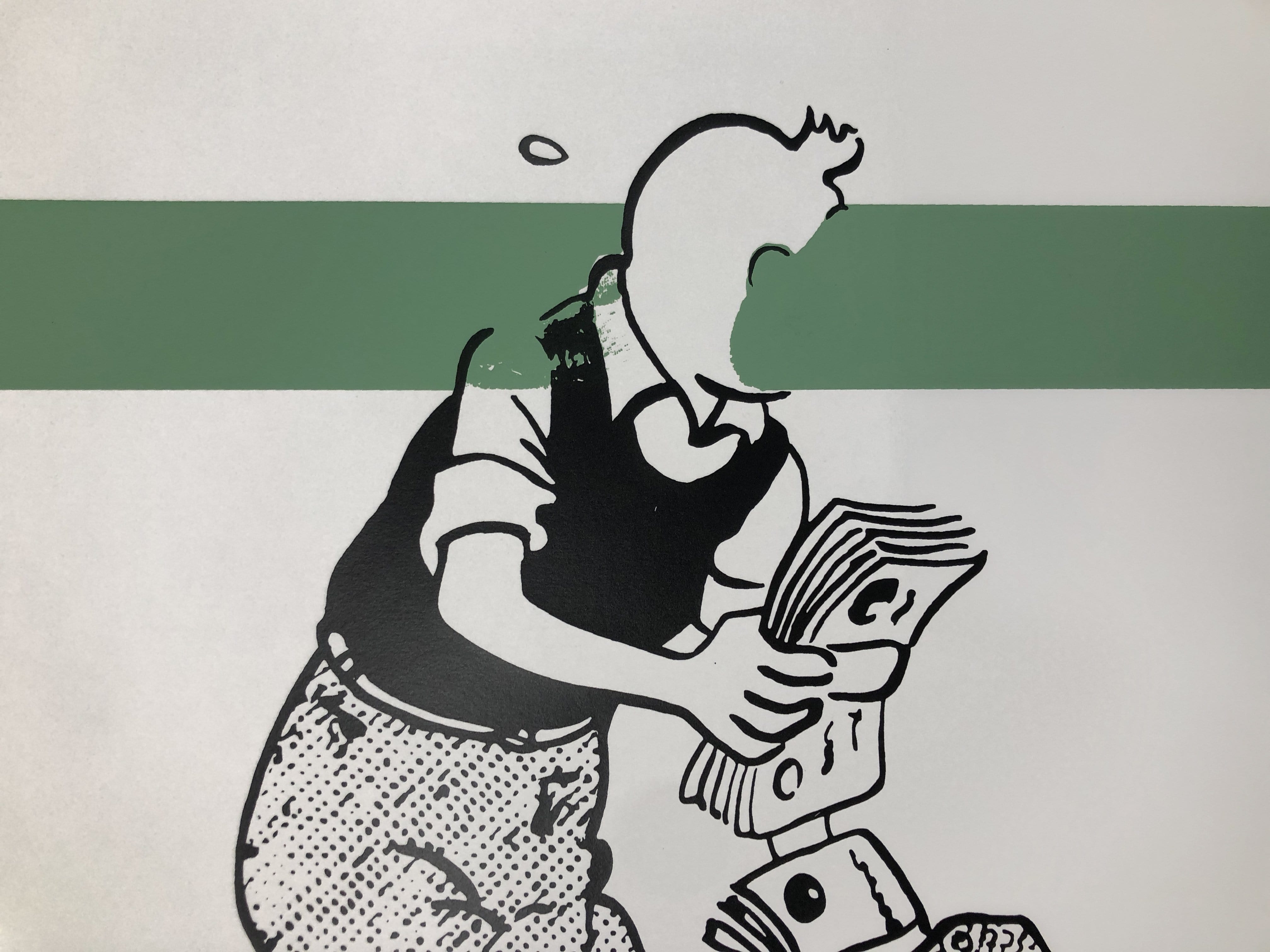 Tintin Cash (Green Stripe) Enlarged