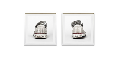 Converse, Silver Lo-Tops by Michael Schachtner Photography Print by Michael Schachtner - Art Republic