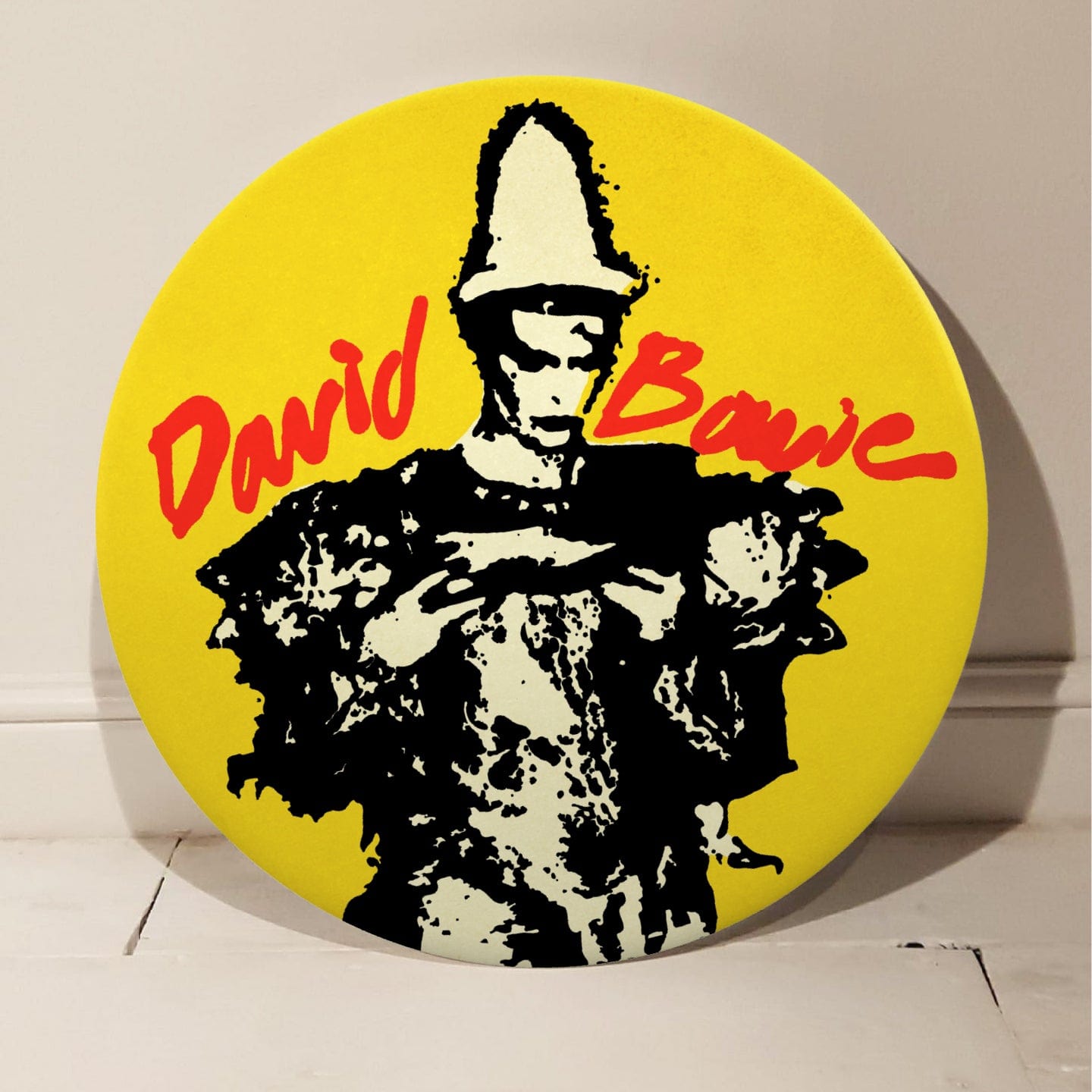 David Bowie (Ashes to Ashes) GIANT 3D Vintage Pin Badge Enlarged