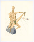 Salvador Dali Divine Comedy woodblock engraving "Minos"