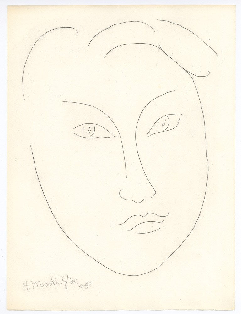 Henri Matisse original etching for Alternance Enlarged