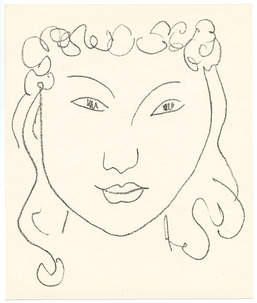 Henri Matisse original lithograph for Pierre a feu | Les miroirs profonds Enlarged