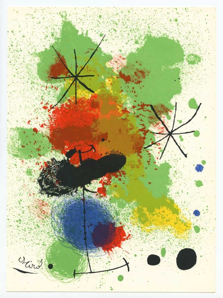 Joan Miro original lithograph Enlarged