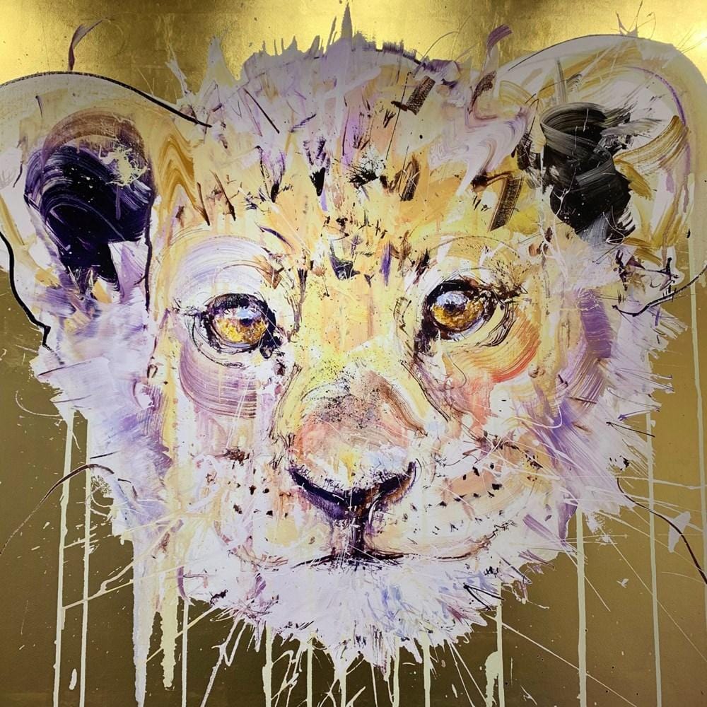 Lion Cub (Gold Leaf), 2018 Enlarged
