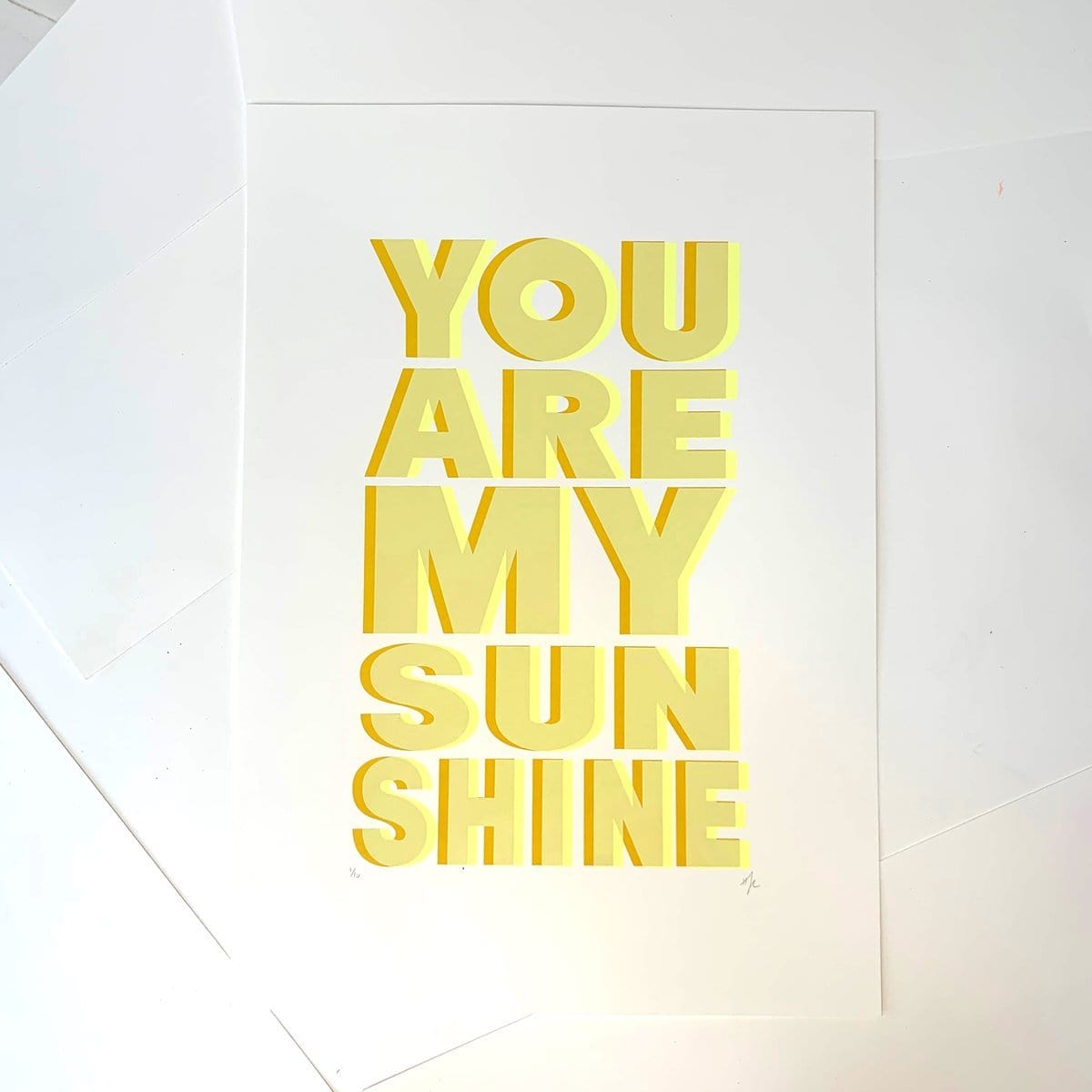 You Are My Sunshine - Yellow Enlarged