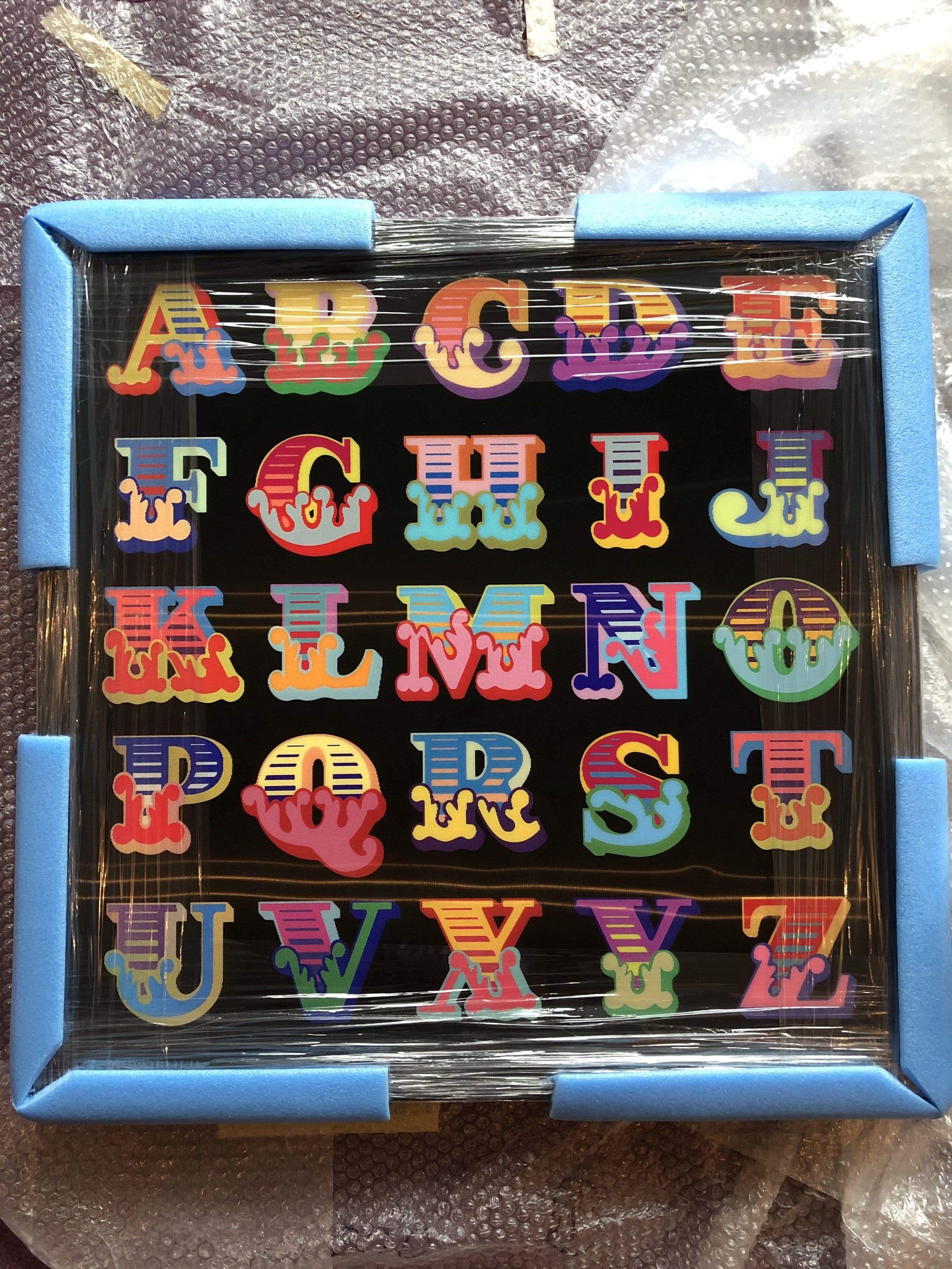 Circus Alphabet (Black), 2017 Enlarged