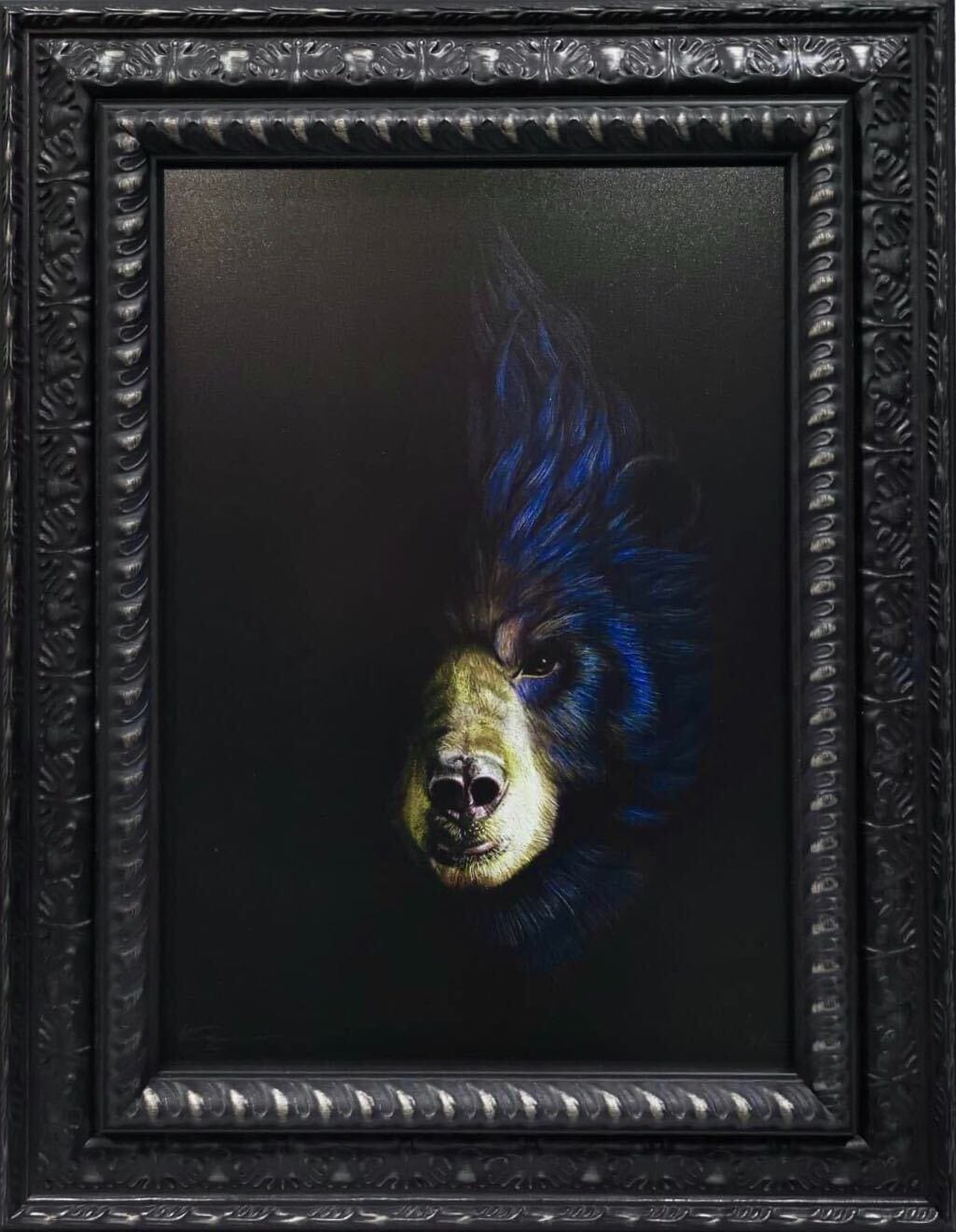 Crested Black Bear - Aluminium Edition (Pre-framed) Enlarged