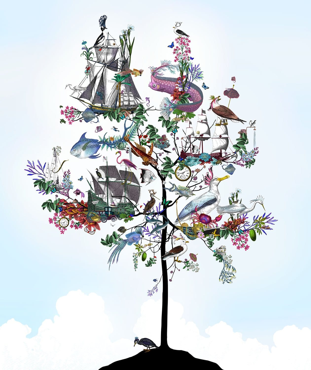 Fram Eg Sandi Flotan Minn - Sea-born Tree (M) Enlarged