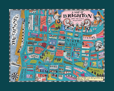 A Map of Brighton from the Latest Discoveries (Dark Turquoise)