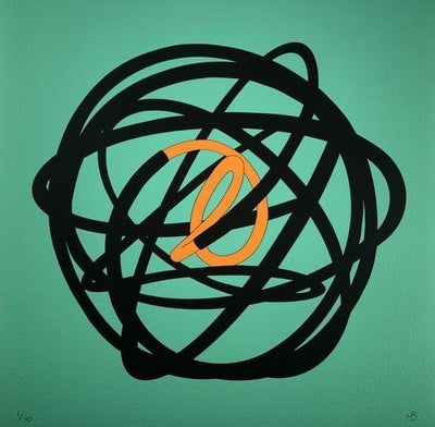 Orange with Green Art Print by Mark Beattie - Art Republic