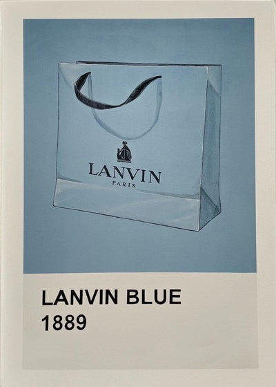 Lanvin Blue Art Print by Anne-Marie Ellis