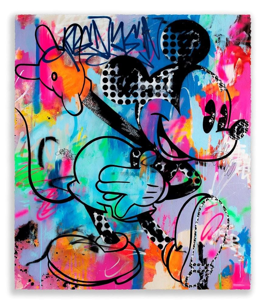 Graffiti Mickey XL Enlarged