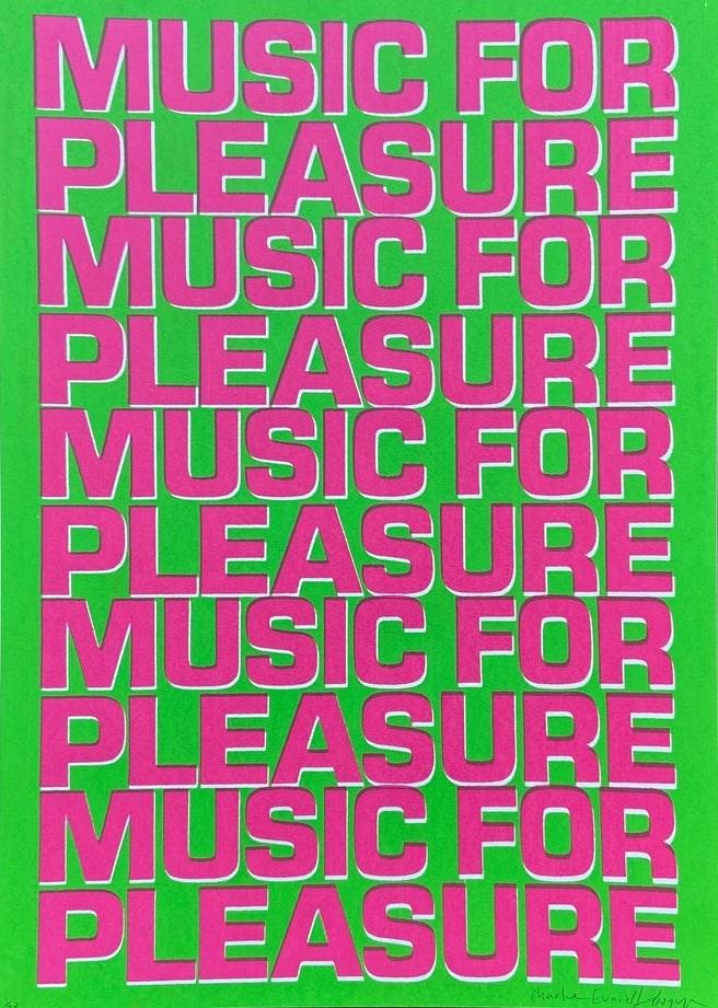 Music for Pleasure Green & Pink Enlarged