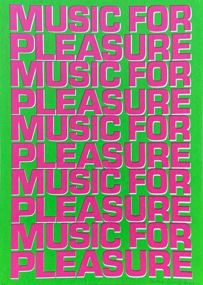 Music for Pleasure Green & Pink
