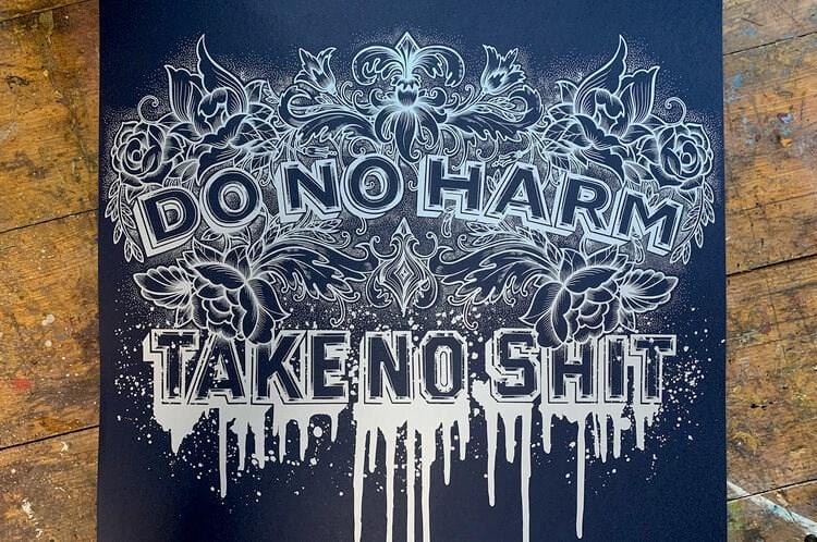 Do No Harm - Midnight Blue Enlarged