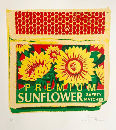 Premium Sunflower Safety Matches Art Print by Charlie Evaristo-Boyce - Art Republic