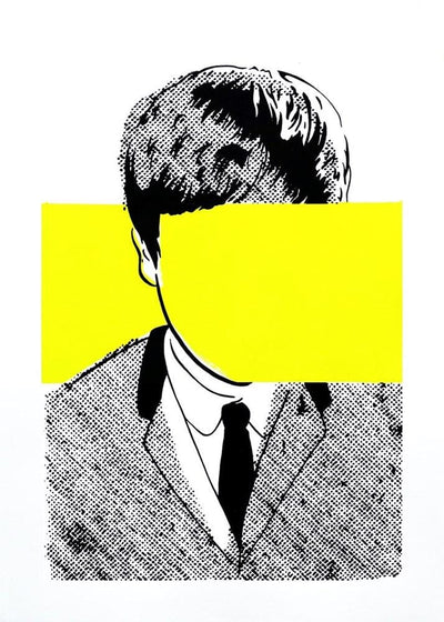 John Lennon (Yellow Stripe) Art Print by Carl Stimpson - Art Republic