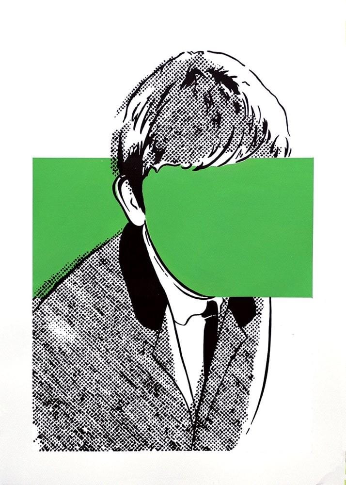George Harrison (Green Stripe) Enlarged