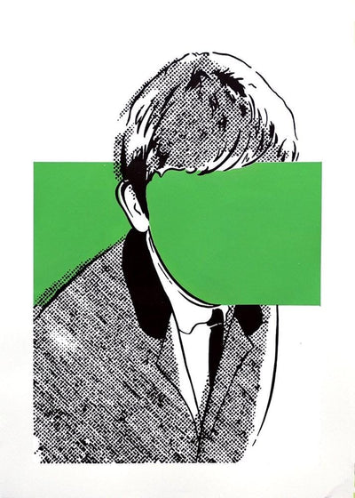 George Harrison (Green Stripe) Art Print by Carl Stimpson - Art Republic