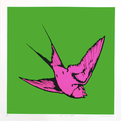 Love and Light Green and Pink, 2019 Art Print by Dan Baldwin - Art Republic