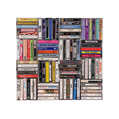 Compact Cassette Collection - Medium Art Print by Trash Prints