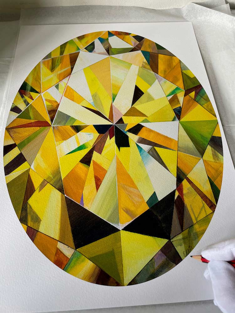 Yellow Diamond Enlarged