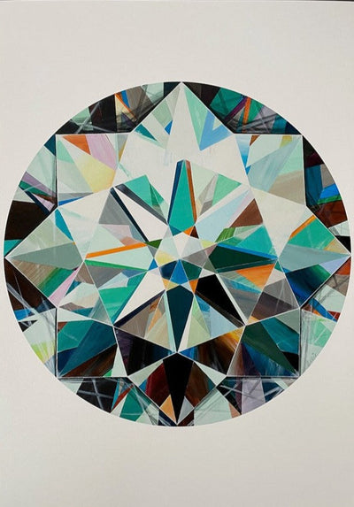 Brilliant Cut Diamond Art Print by Anne-Marie Ellis
