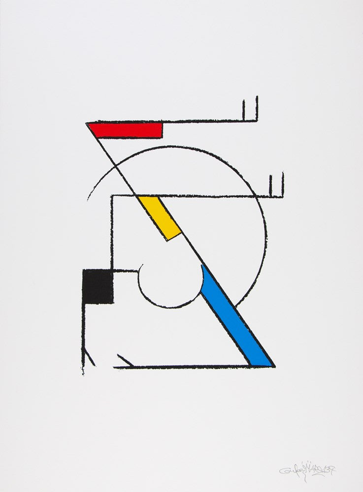 Mondrian BBoy Composition Enlarged