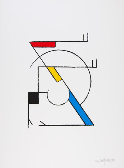 Mondrian BBoy Composition Art Print by Carlos Mare - Art Republic