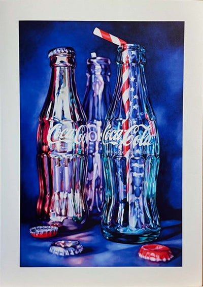 Blue Bottles - A2 Art Print by Kate Brinkworth - Art Republic