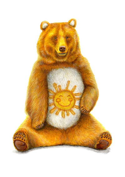 Funshine Bear Art Print by Louise McNaught - Art Republic