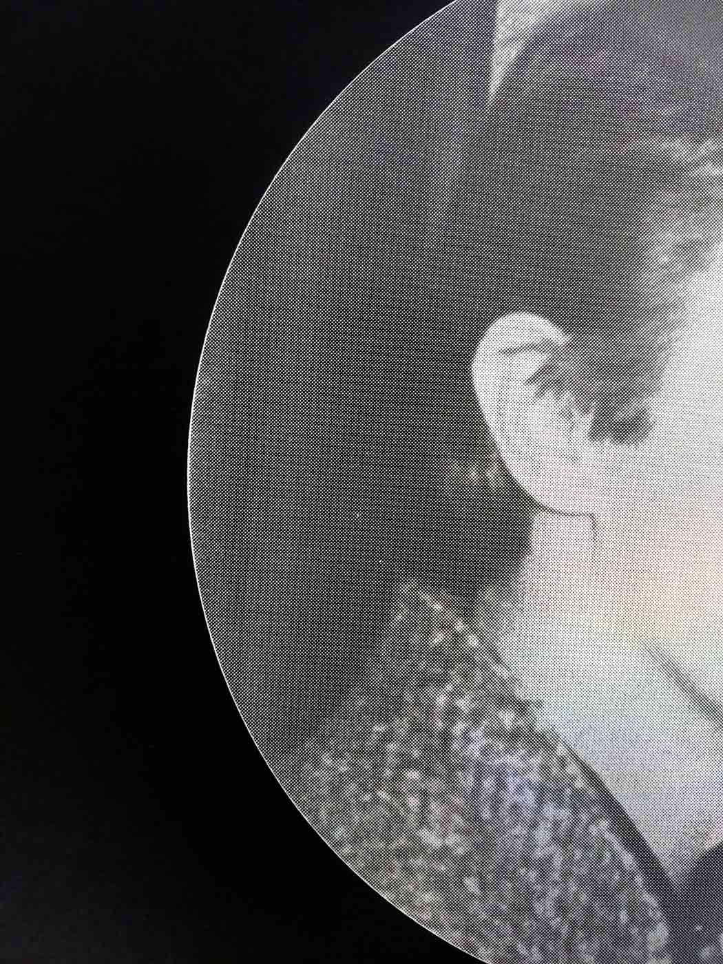 David Bowie Café Royal Foil - Holographic Silver Enlarged