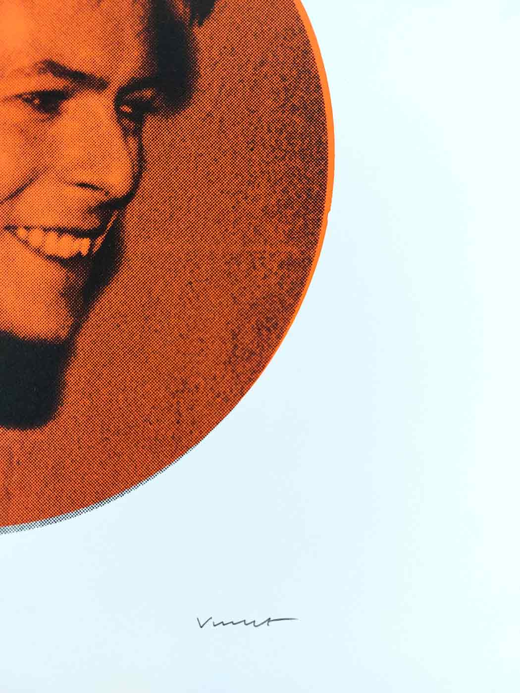 David Bowie Café Royal - Orange Enlarged