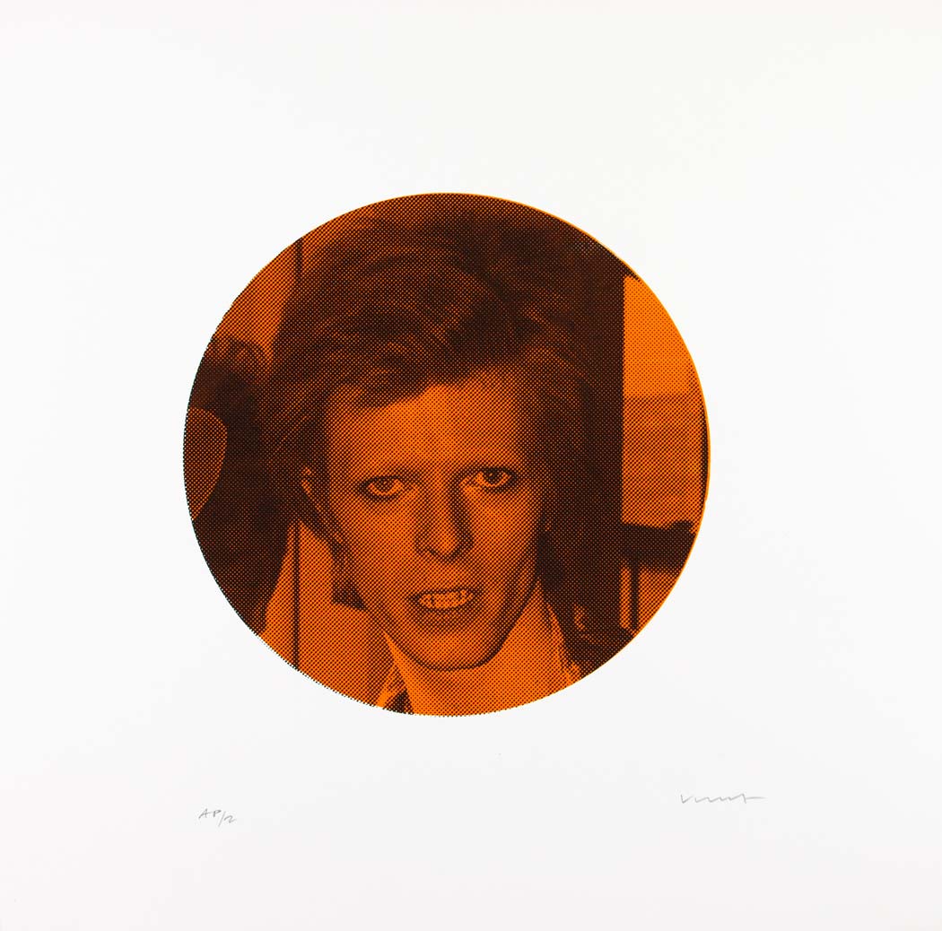 David Bowie Makos/McEvoy - Orange Enlarged