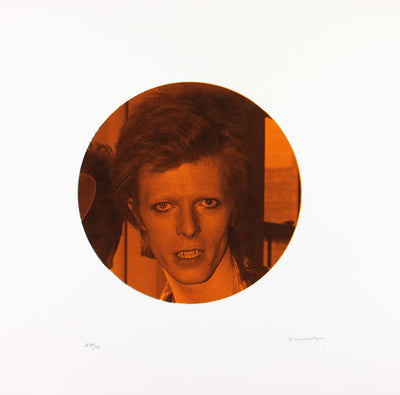 David Bowie Makos/McEvoy - Orange Art Print by Vincent McEvoy - Art Republic