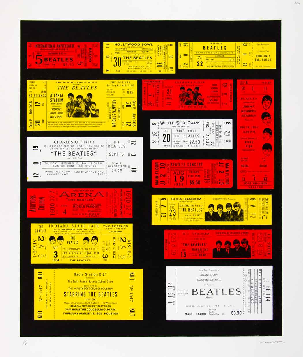 Beatles USA Black Enlarged
