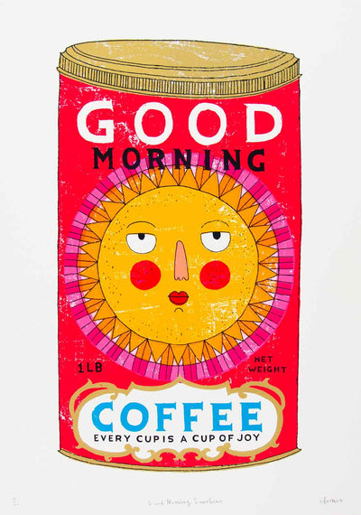 Good Morning Coffee Art Print by Charlotte Farmer - Art Republic