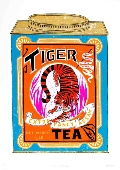 Tiger Tea Art Print by Charlotte Farmer - Art Republic