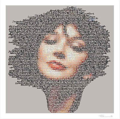Kate Bush Wuthering Heights - Large Art Print by Mike Edwards