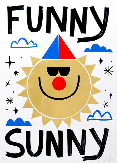 Funny Sunny Art Print by Newton Davey - Art Republic