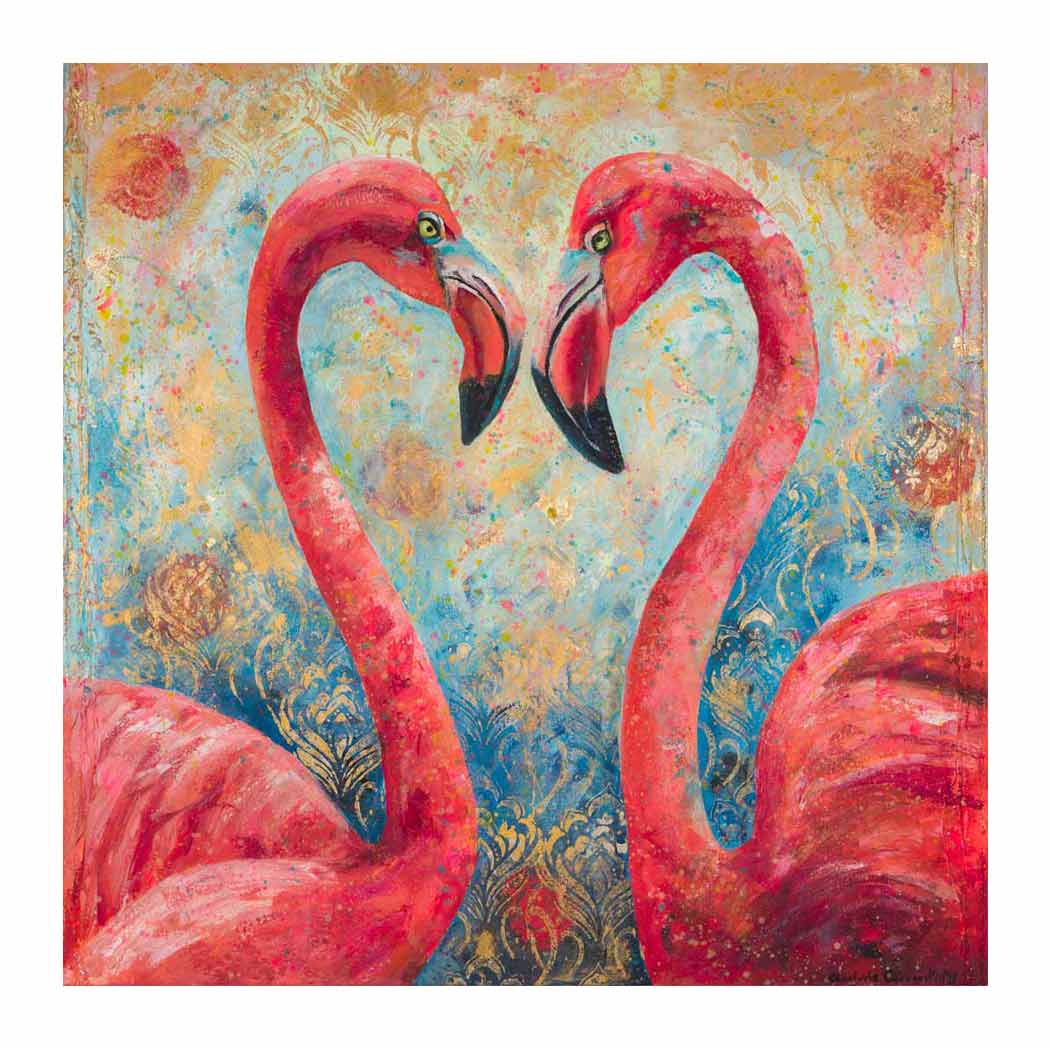 Flamingo Love Enlarged