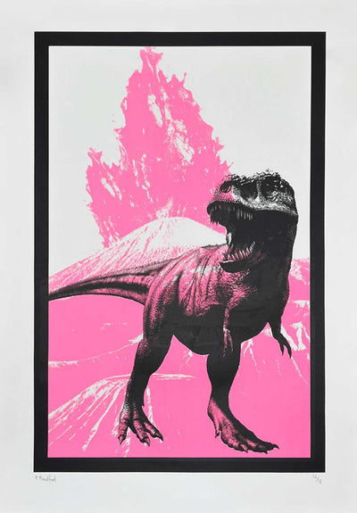 T-Rex (Large Pink) Art Print by Memori Prints - Art Republic