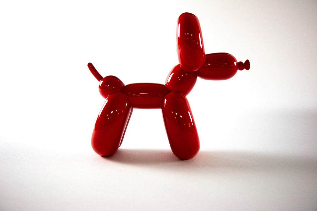 Anatomical Balloon Dog - Red Enlarged