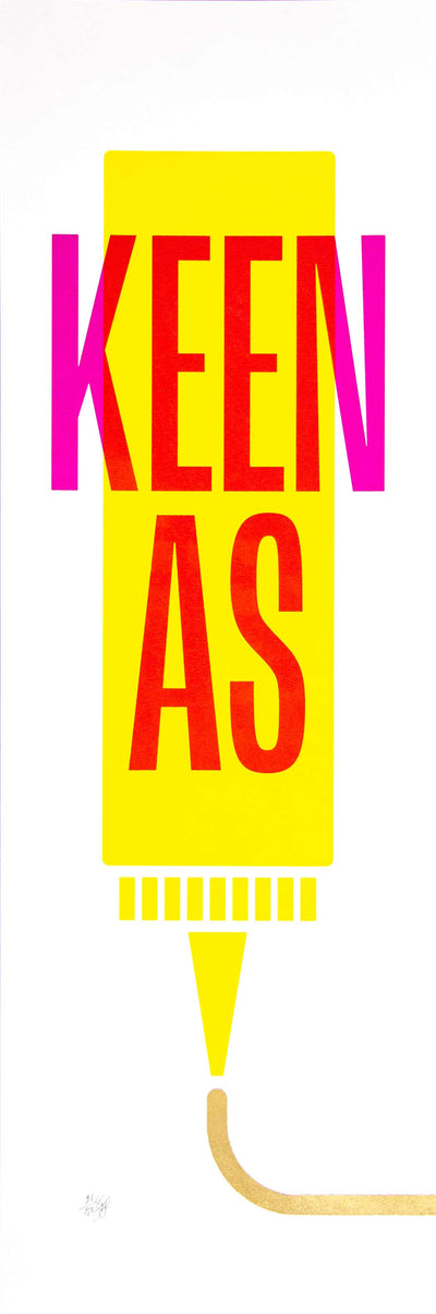 Keen As Mustard, Magenta Art Print by Gill Sheraton - Art Republic